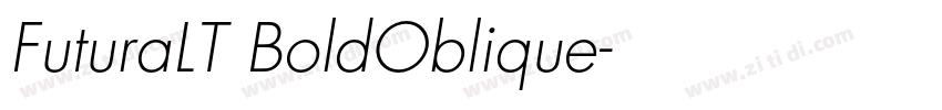 FuturaLT BoldOblique字体转换
